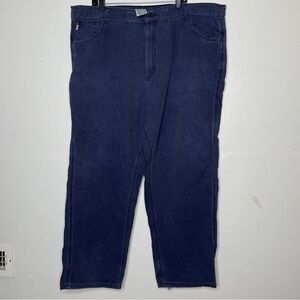 CARHARTT NAVY BLUE CAT 2 ORIGINAL FIT CARGO PANTS SZ 46 x32 AS IS